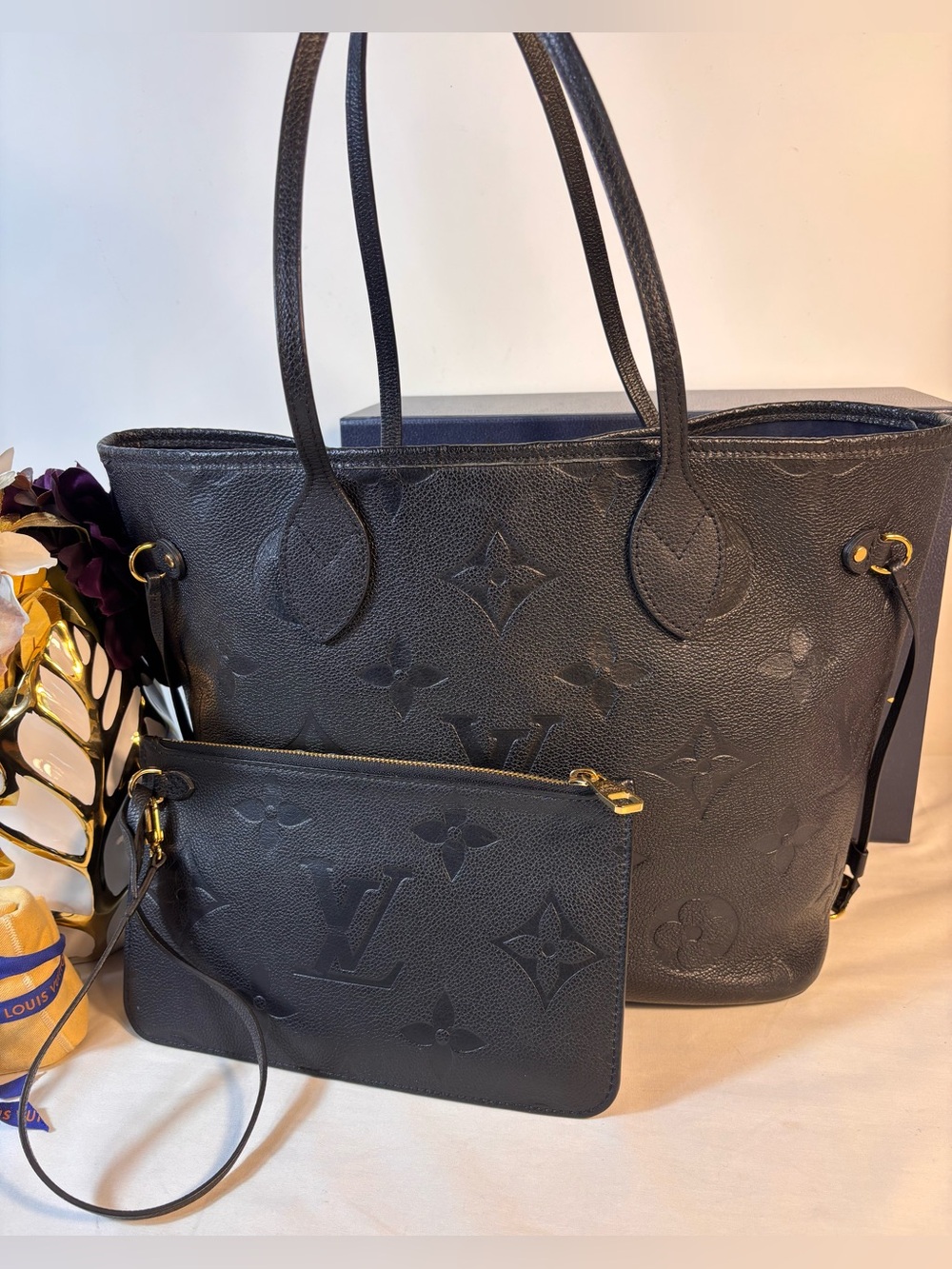 Beautiful Louis Vuitton Neverfull Mm Empreinte Noir